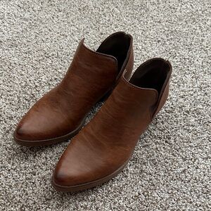 Women’s Seven Brown Leather Ankle Boots